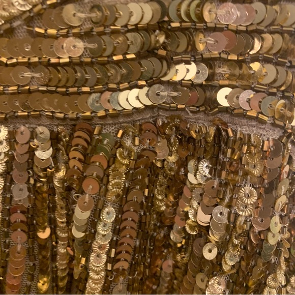 Mac Duggal Dress Sequin cut out Lace up gown - Picture 5 of 14